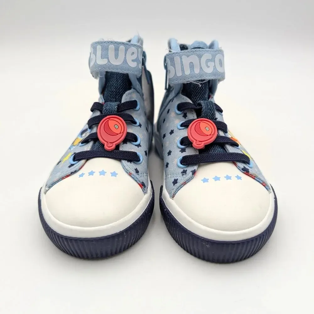 Ground Up Bluey High Top Sneakers Shoes Round Toe Kids' Blue Size US10 EU27